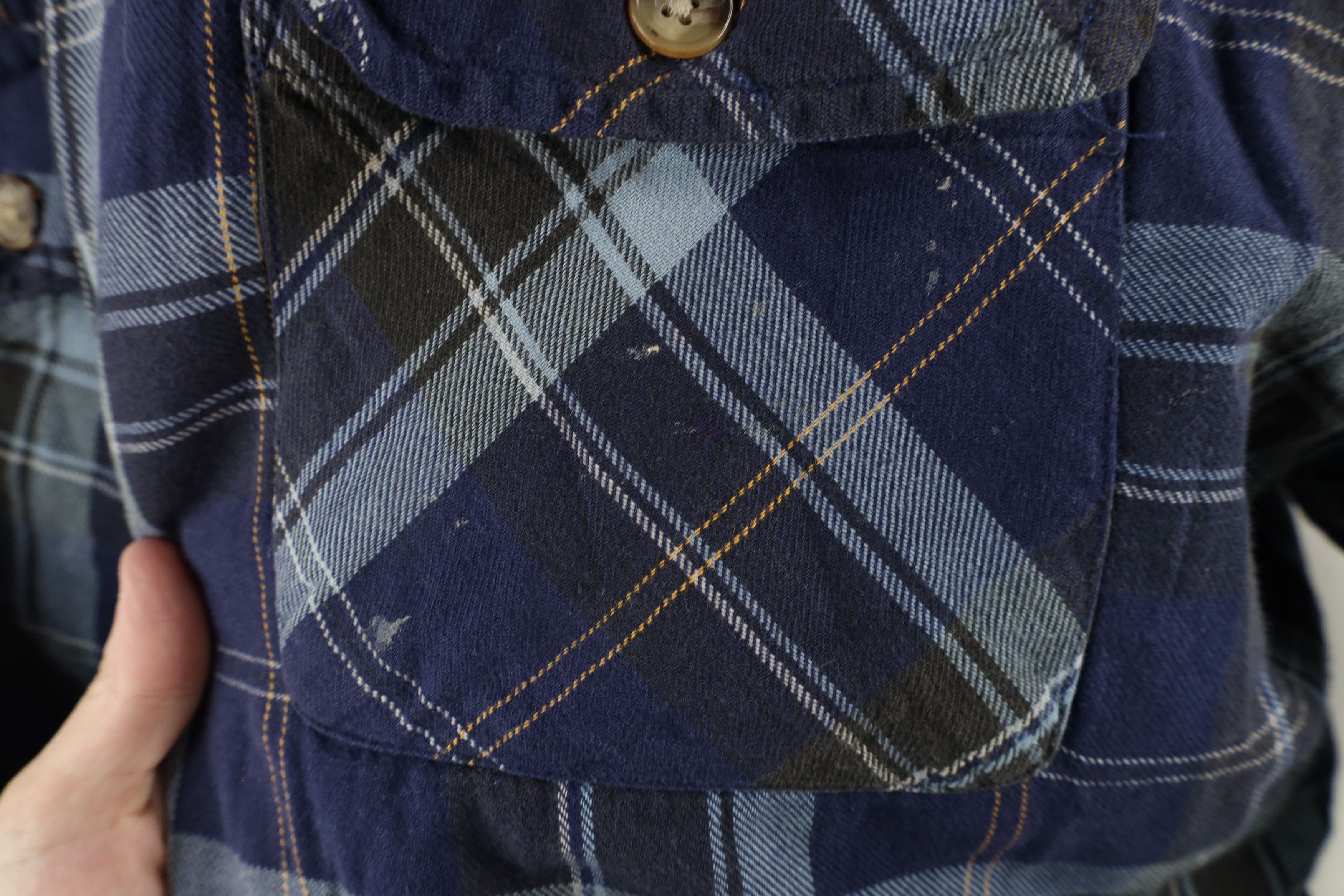 Vintage Vintage 90s Streetwear Quilted Flannel Button Shirt Jacket Size US L / EU 52-54 / 3 - 5 Thumbnail