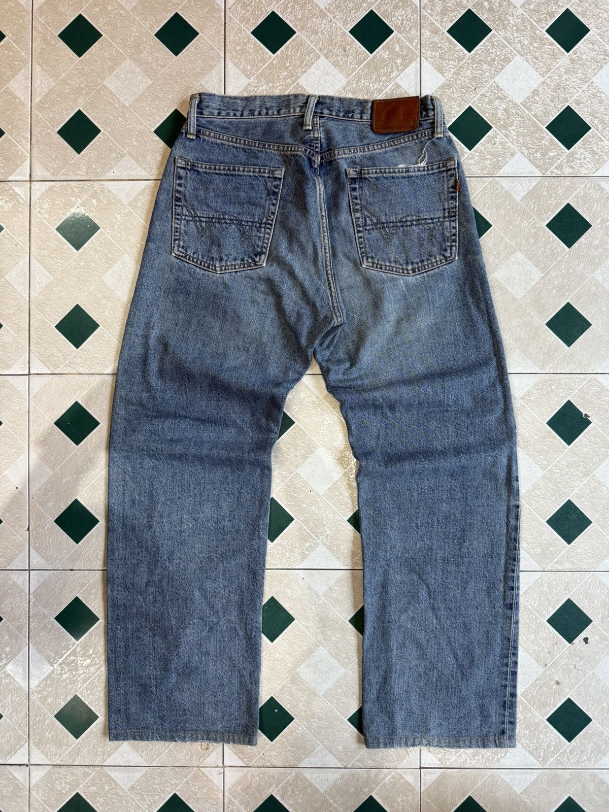 Edwin × Vintage 90’s EDWIN 505X RARE POCKET LOGO JAPANESE BRAND Y2K PANTS Size US 31 - 1 Thumbnail