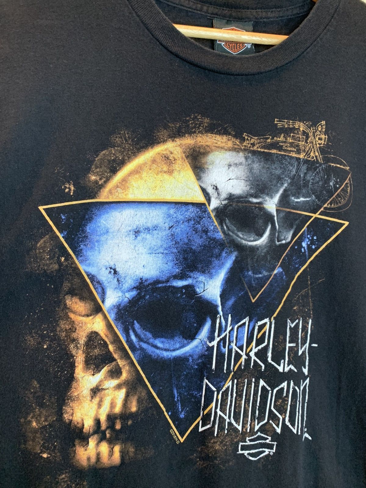 Harley Davidson *RARE* Harley Davidson Skulls Biker Art USA-Made T-Shirt Size US M / EU 48-50 / 2 - 3 Thumbnail