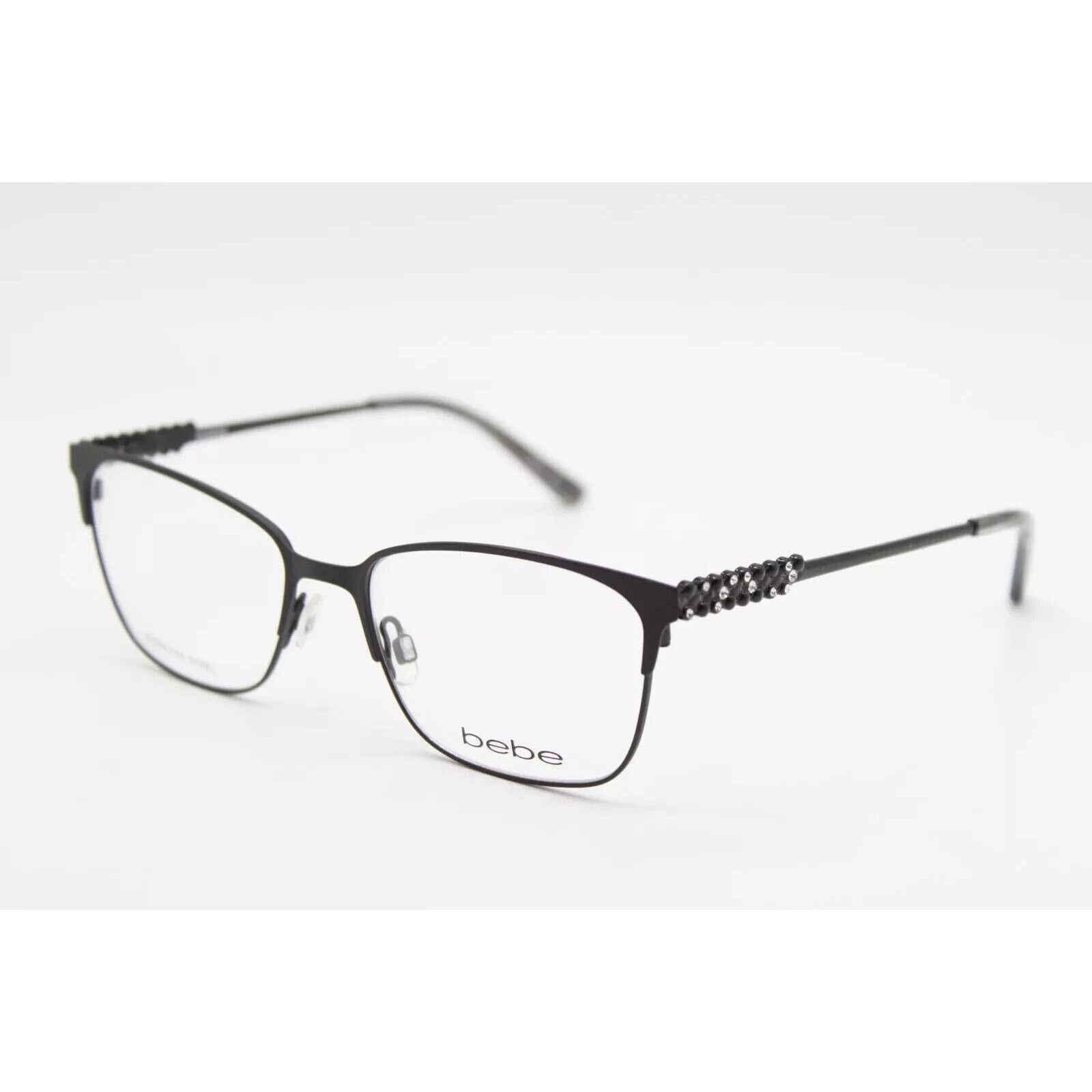 Bebe BEBE BB5155 001 JET MATTE BLACK SWAROVSKI FRAMES EYEGLASSES Size ONE SIZE - 1 Thumbnail