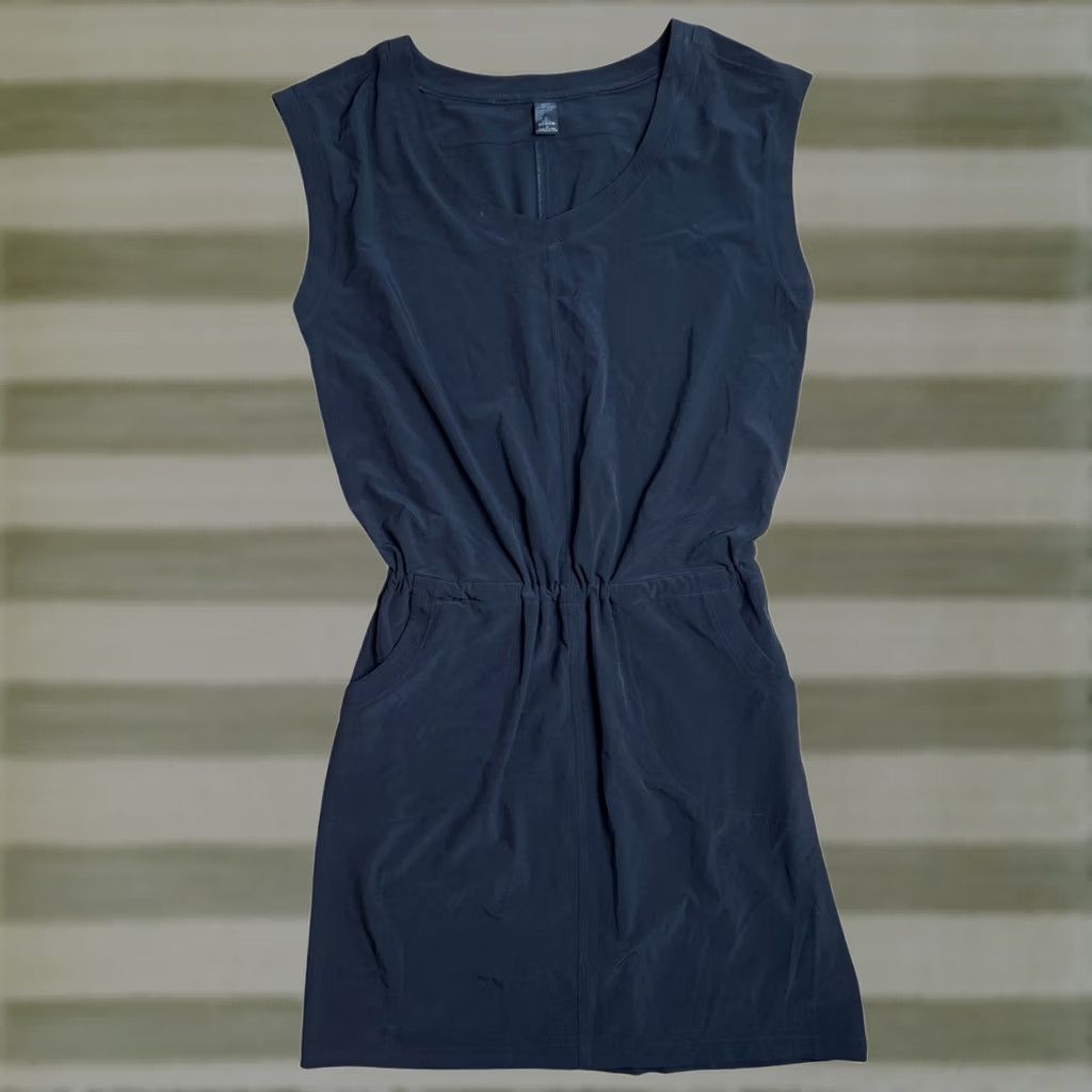 Prana PrAna Norma Drawstring Waist Dress Black Size M Womens Size M / US 6-8 / IT 42-44 - 1 Thumbnail