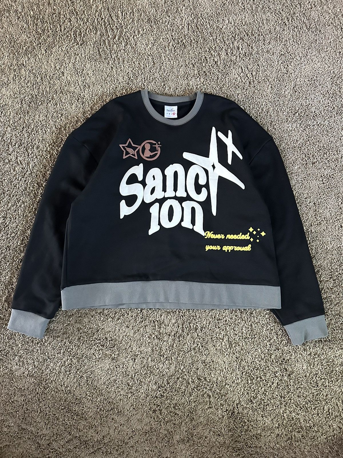 Vintage Sanction Sweatshirt Size US XL / EU 56 / 4 - 1 Thumbnail