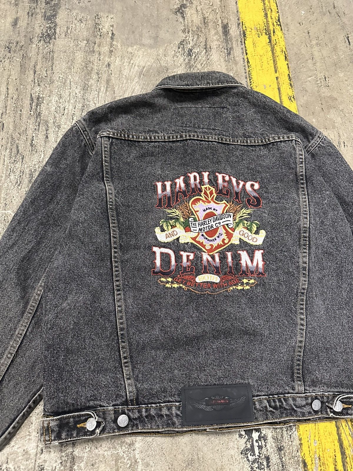 Vintage Vintage Harley denim jacket | Grailed