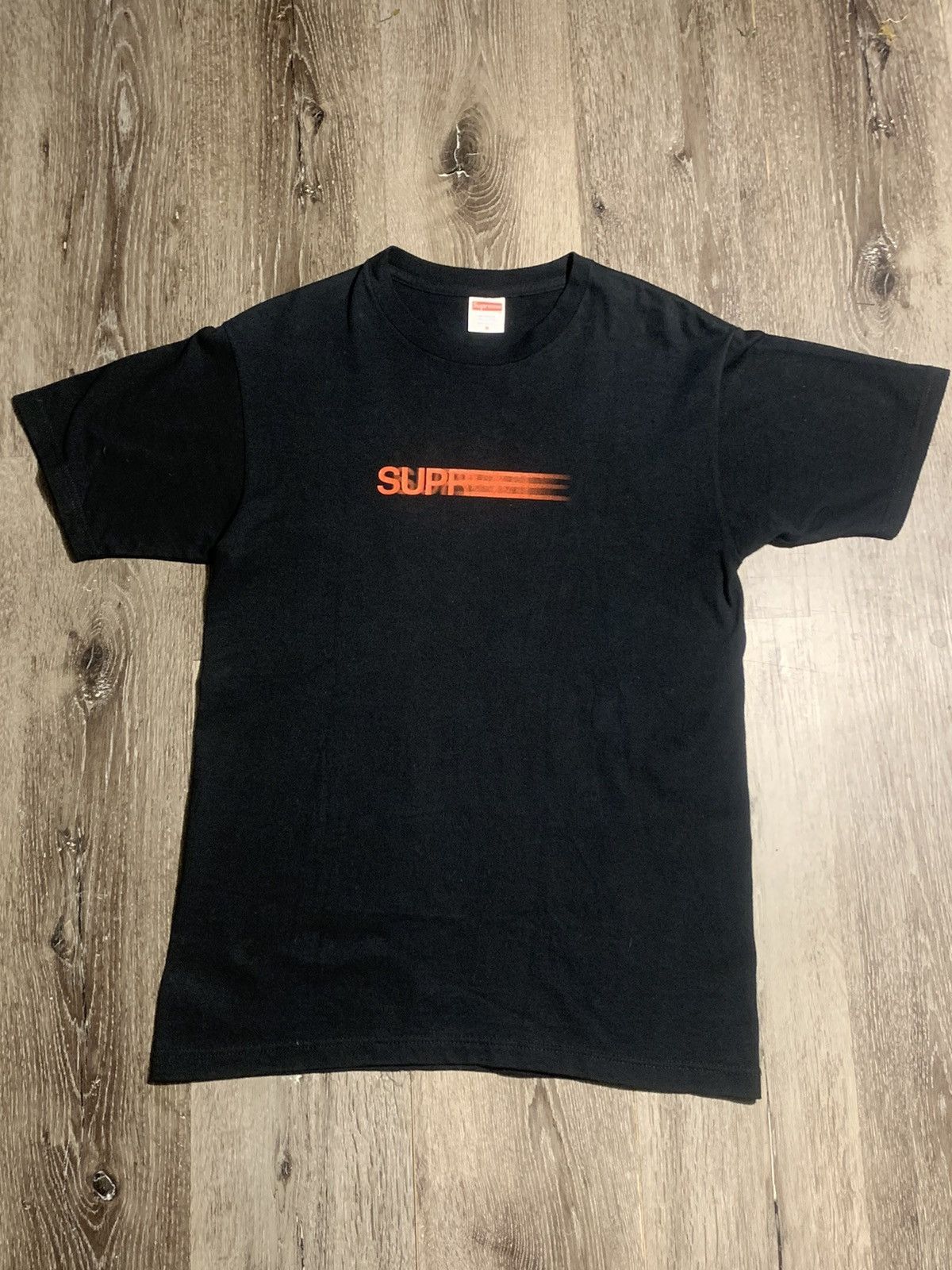 Supreme faded logo tee online