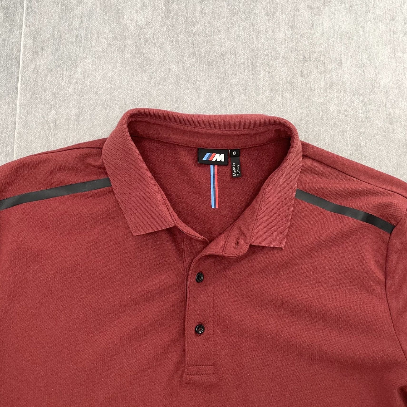 BMW BMW Shirt Extra Large Adult Burgundy Red Polo M3 Logo Made In Turkey Mens XL Size US XL / EU 56 / 4 - 3 Thumbnail