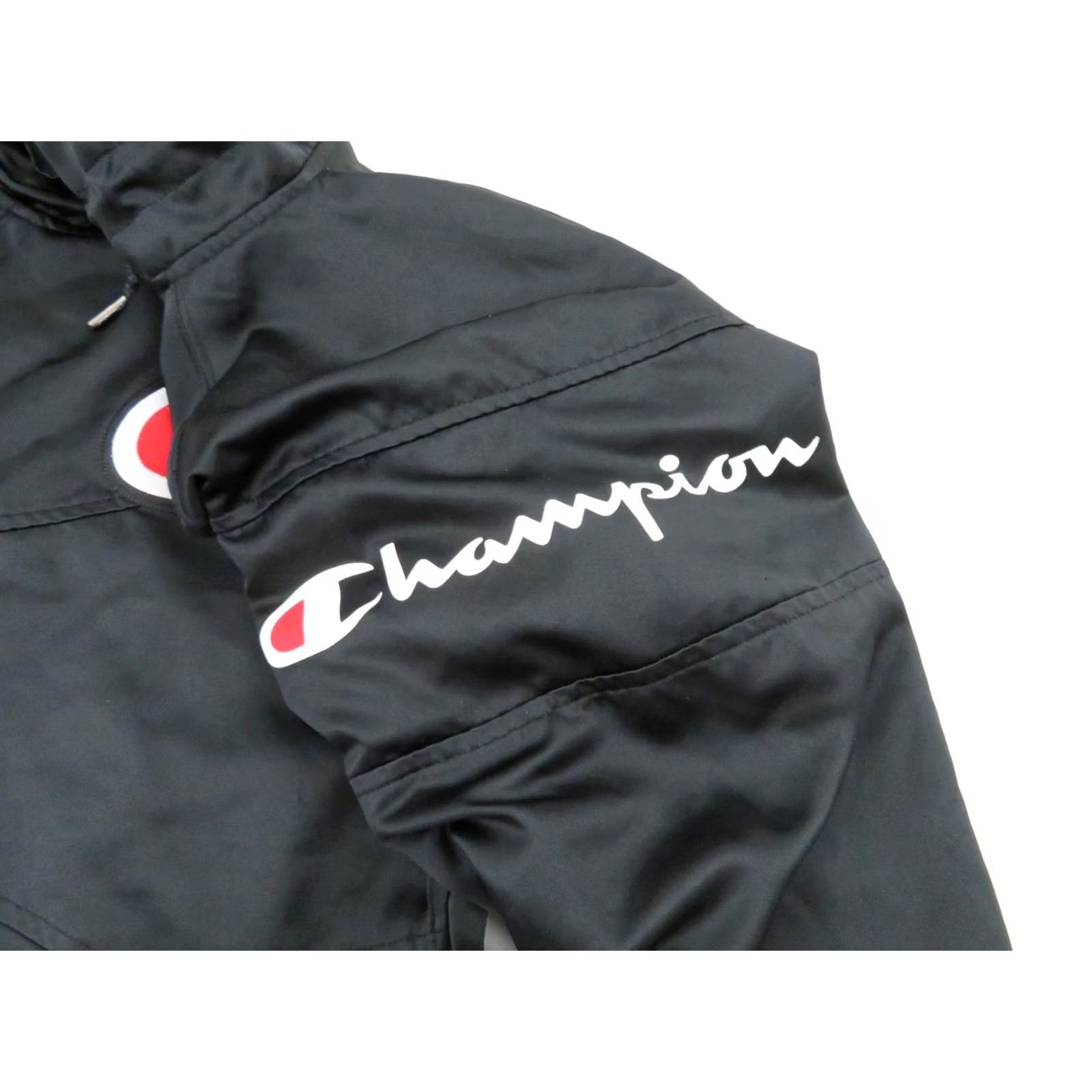 Champion VINTAGE Champion Pullover Sweatshirt Mens Small 36 Black Logo Streetwear Jacket Size US S / EU 44-46 / 1 - 7 Thumbnail