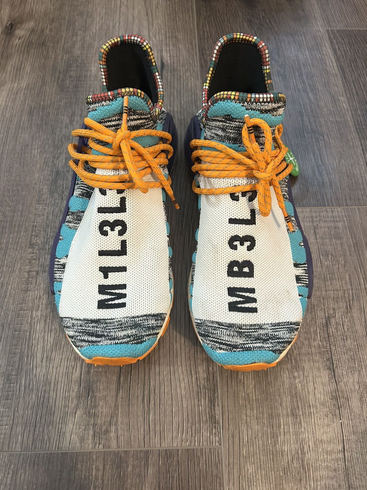 Adidas × Pharrell adidas NMD Hu Pharrell Solar Pack Orange Size US 9.5 / EU 42-43 - 1 Thumbnail