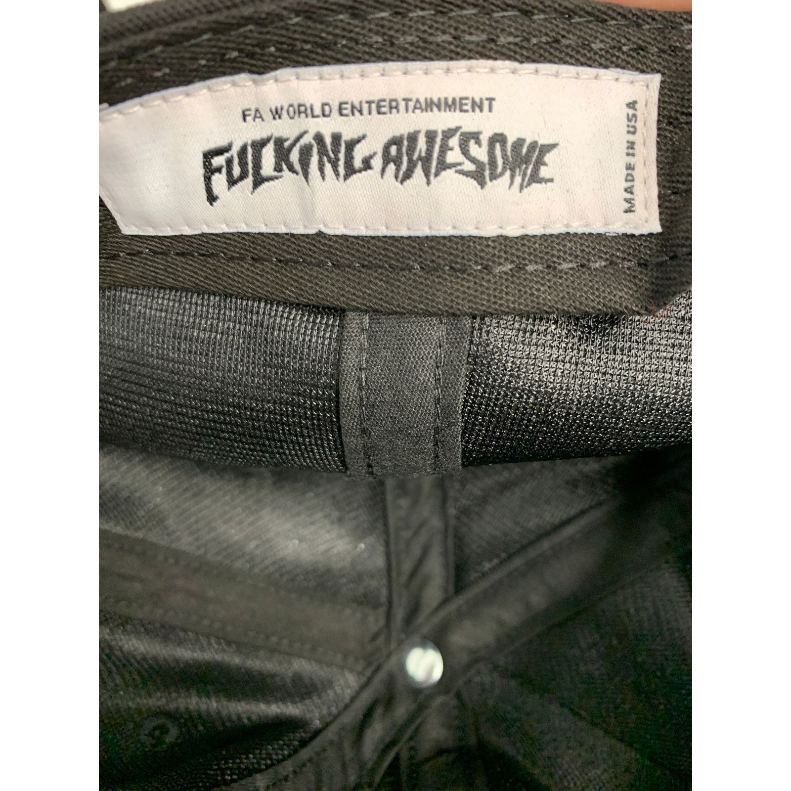 Fucking Awesome F*cking Awesome Black Graphic Hat NEW SHIPS NOW Size ONE SIZE - 2 Thumbnail