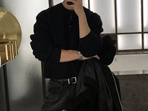 VIBE Black Knit Sweater Size US L / EU 52-54 / 3 - 4 Thumbnail