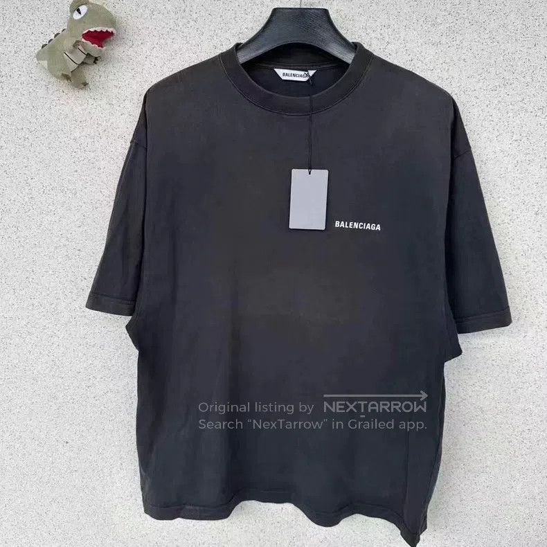 Balenciaga Balenciaga Black Back Defile Short Sleeve Size US S / EU 44-46 / 1 - 1 Thumbnail