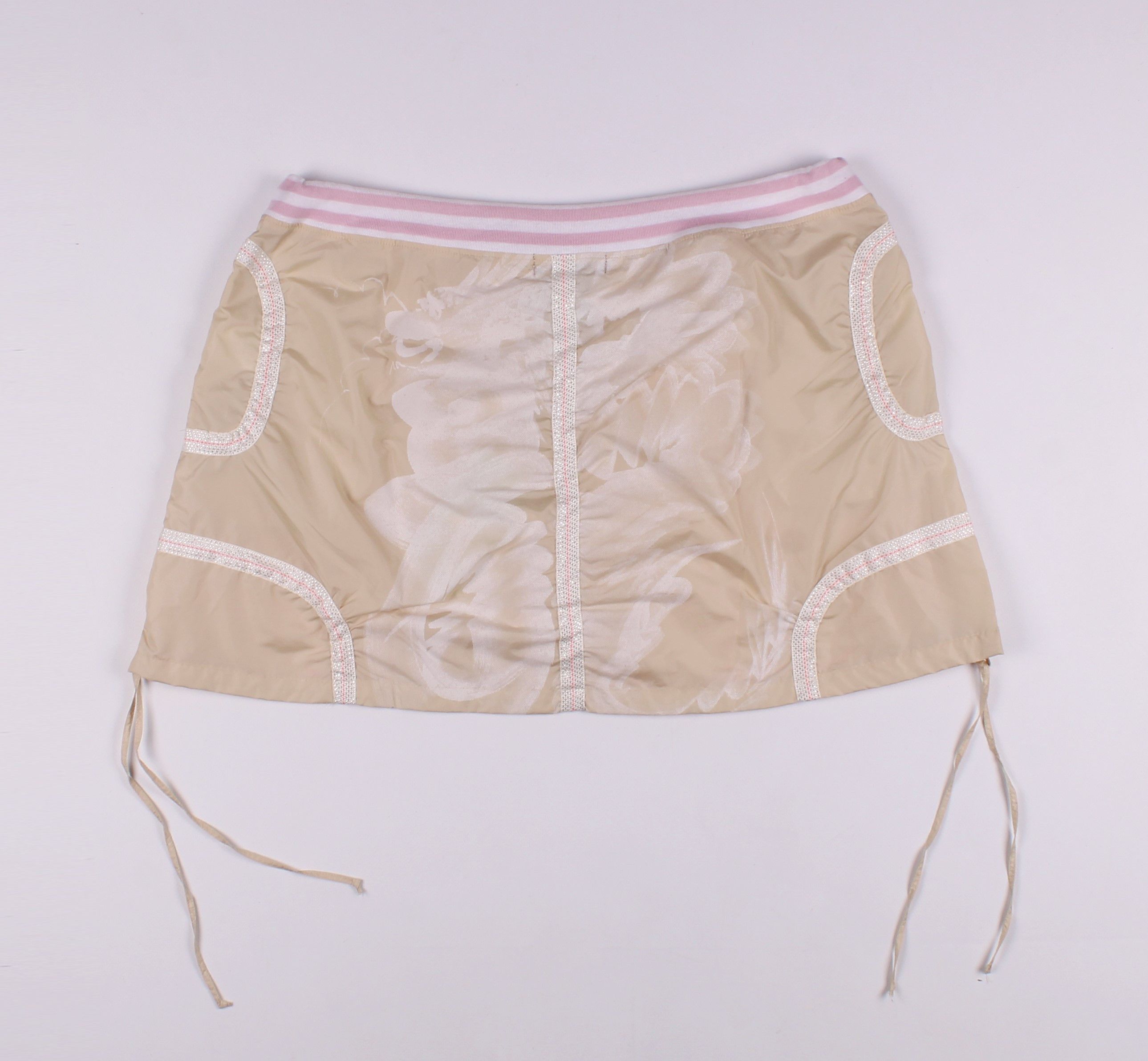 Custo Barcelona × Vintage Vintage Custo Barcelona Nylon Dragon Print Mini Skirt Size 32" / US 10 / IT 46 - 6 Thumbnail