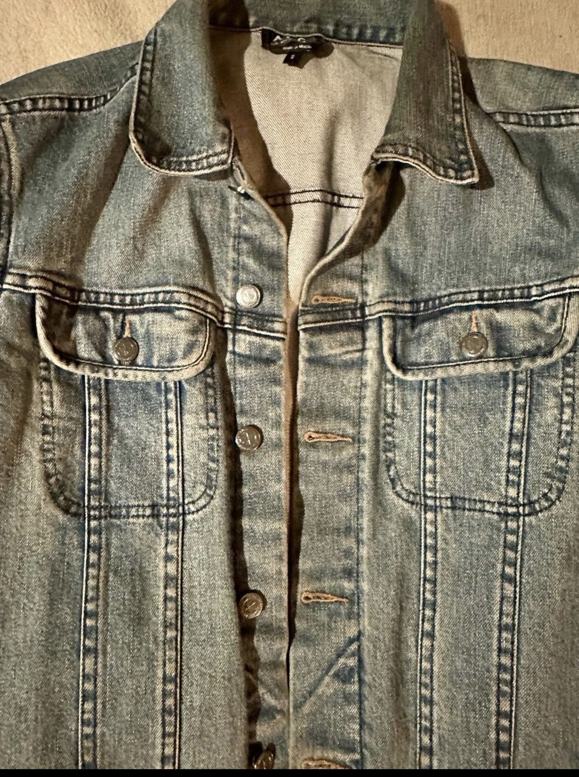 A.P.C. APC Denim Trucker Jacket Men’s SM Size US S / EU 44-46 / 1 - 2 Thumbnail