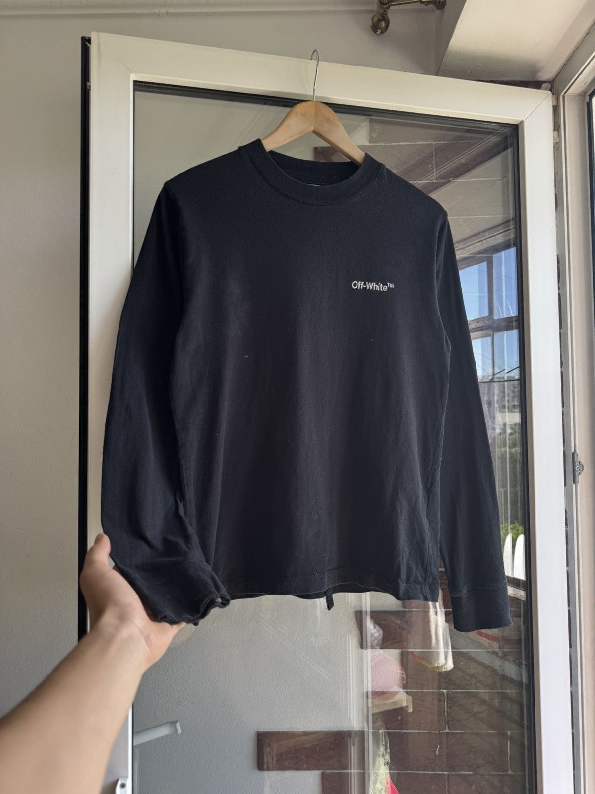 Off-White Off-White Black Long Sleeve Mini Logo Size US S / EU 44-46 / 1 - 4 Thumbnail