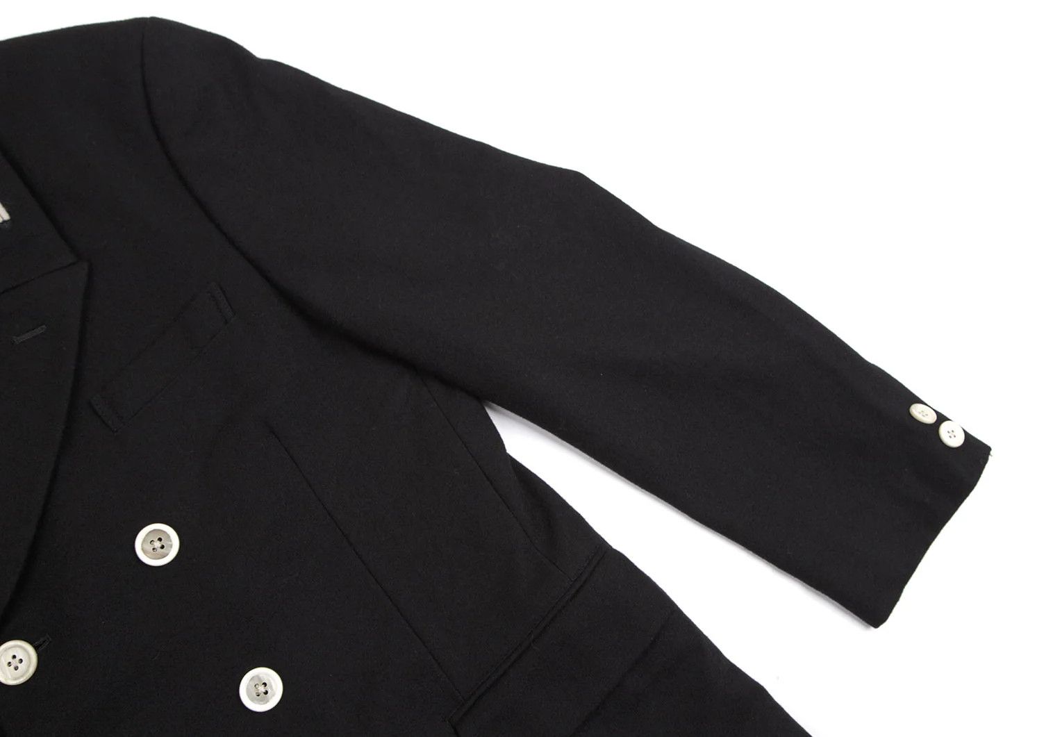 Yohji Yamamoto Yohji Yamamoto Fleece Wool Double Jacket Size US S / EU 44-46 / 1 - 7 Thumbnail