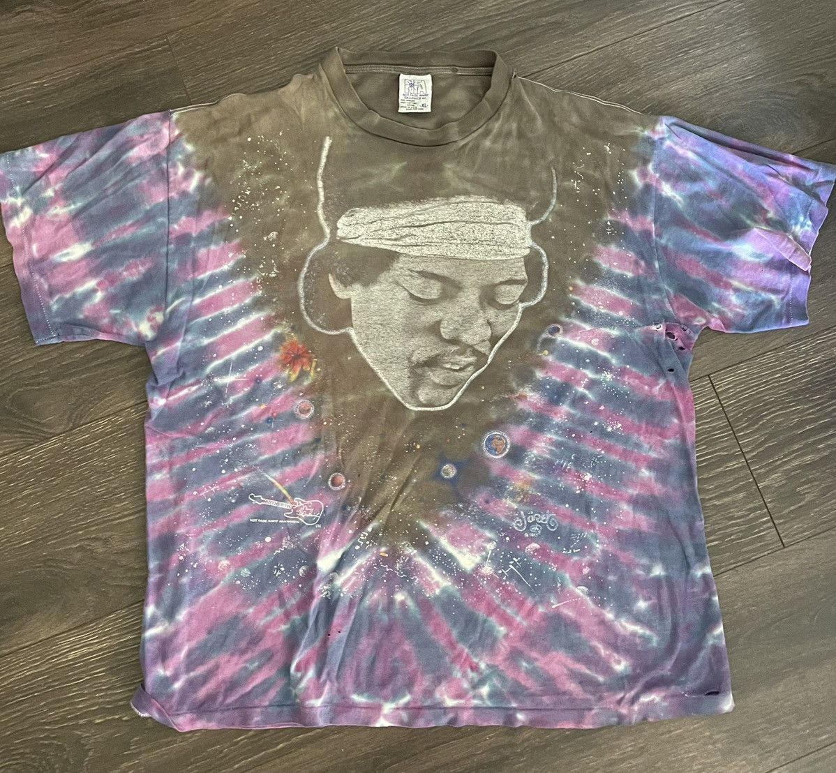 Vintage Vintage Jimi Hendrix T Shirt Size US L / EU 52-54 / 3 - 1 Thumbnail