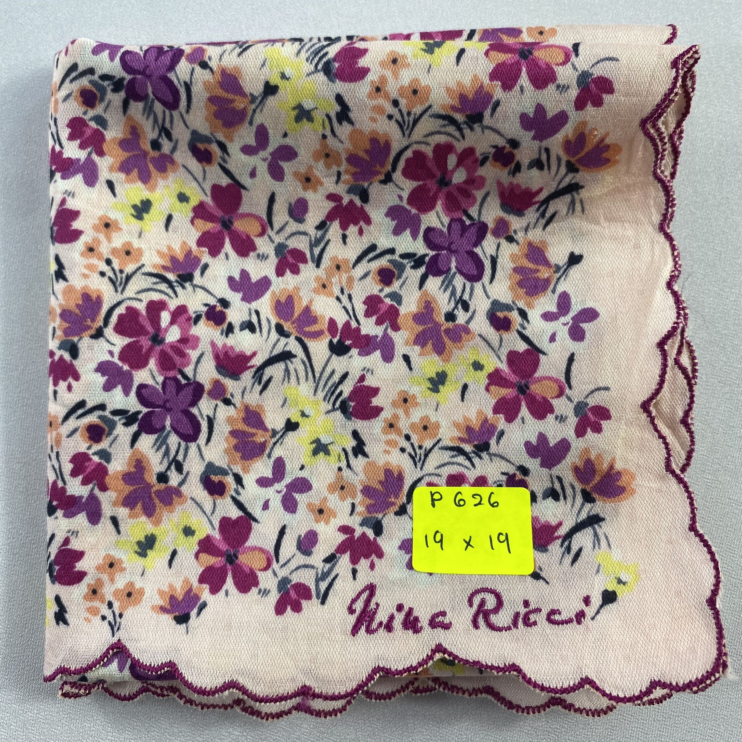 Nina Ricci × Vintage Nina Ricci Handkerchief / Neckerchief / Bandana-P626 Size ONE SIZE - 5 Thumbnail