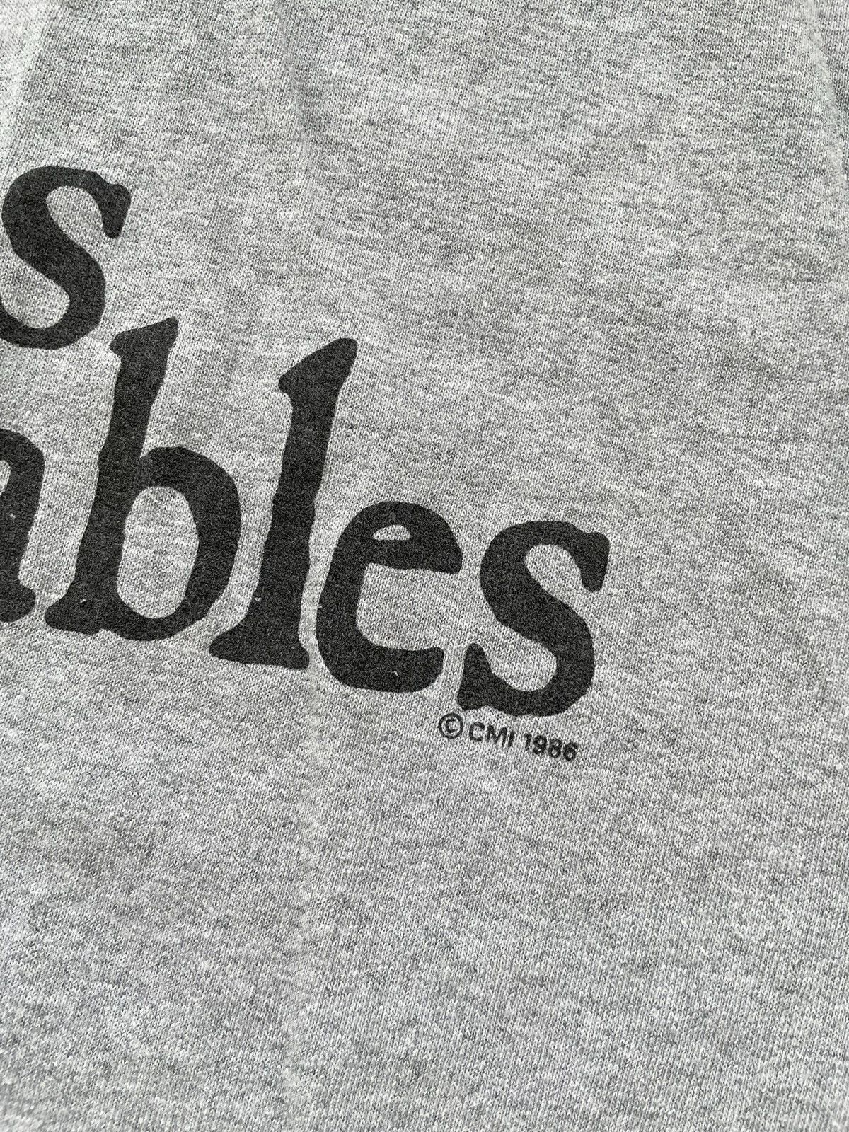 Hanes × Vintage Vintage 1986 Hanes Les Misérables Musical Shirt Grey XL Men Size US XL / EU 56 / 4 - 6 Thumbnail