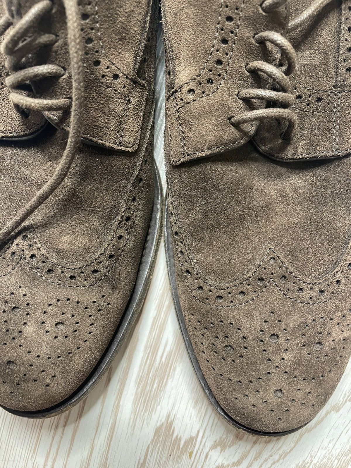 Tod's Tod’s men’s brown suede leather brogue shoes Size US 7.5 / EU 40-41 - 14 Thumbnail
