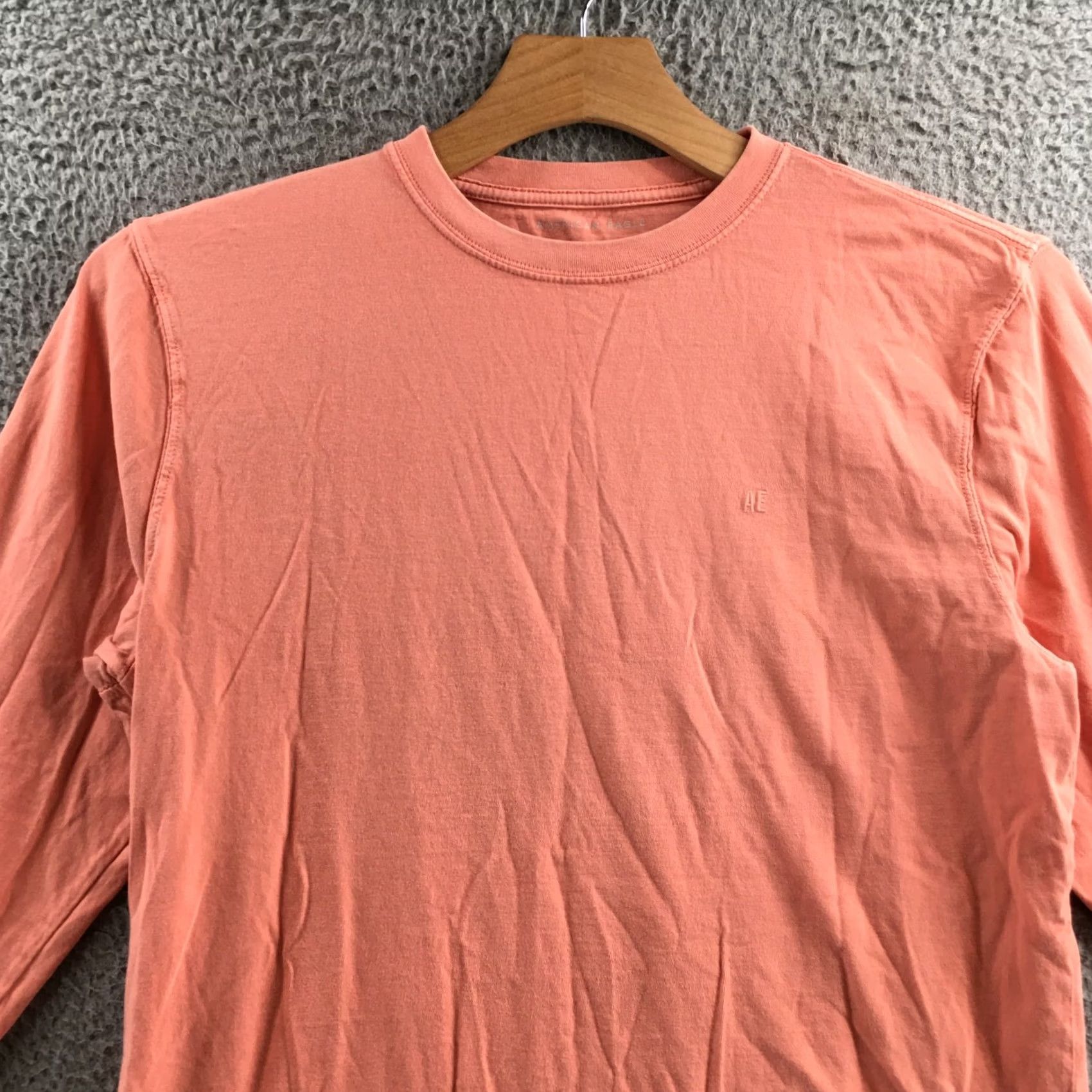 American Eagle Outfitters VINTAGE American Eagle Outfitters Shirt Mens L Pink Cotton Long Sleeve Crew Neck Pullover Size US L / EU 52-54 / 3 - 3 Thumbnail