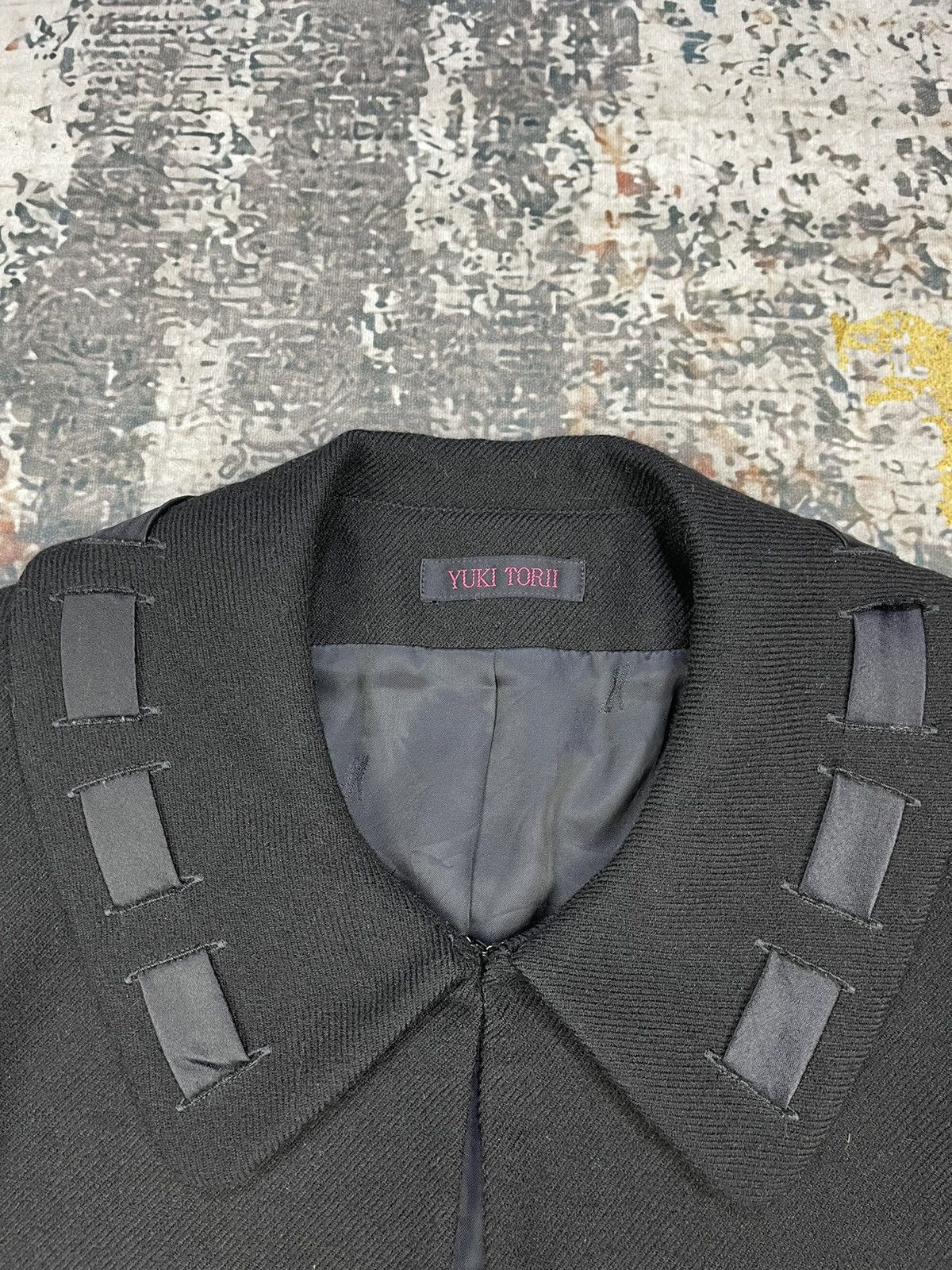 Japanese Brand Yuki Torii Wool Cropped Blazer Jackets Size M / US 6-8 / IT 42-44 - 9 Thumbnail