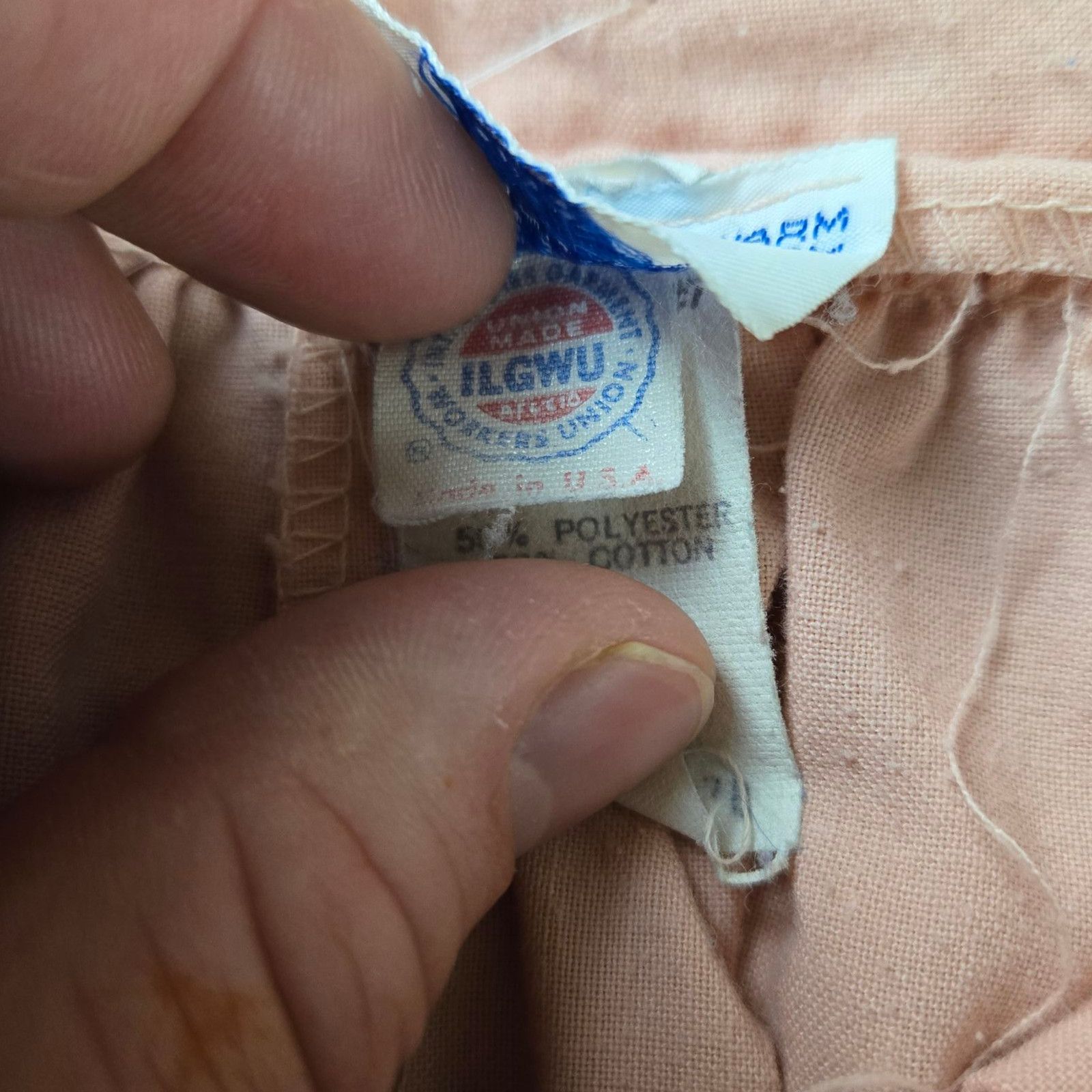 Vintage 1970s Powder Pink USA Union Made A-Line Midi Skirt Size 10 Size 32" / US 10 / IT 46 - 8 Thumbnail
