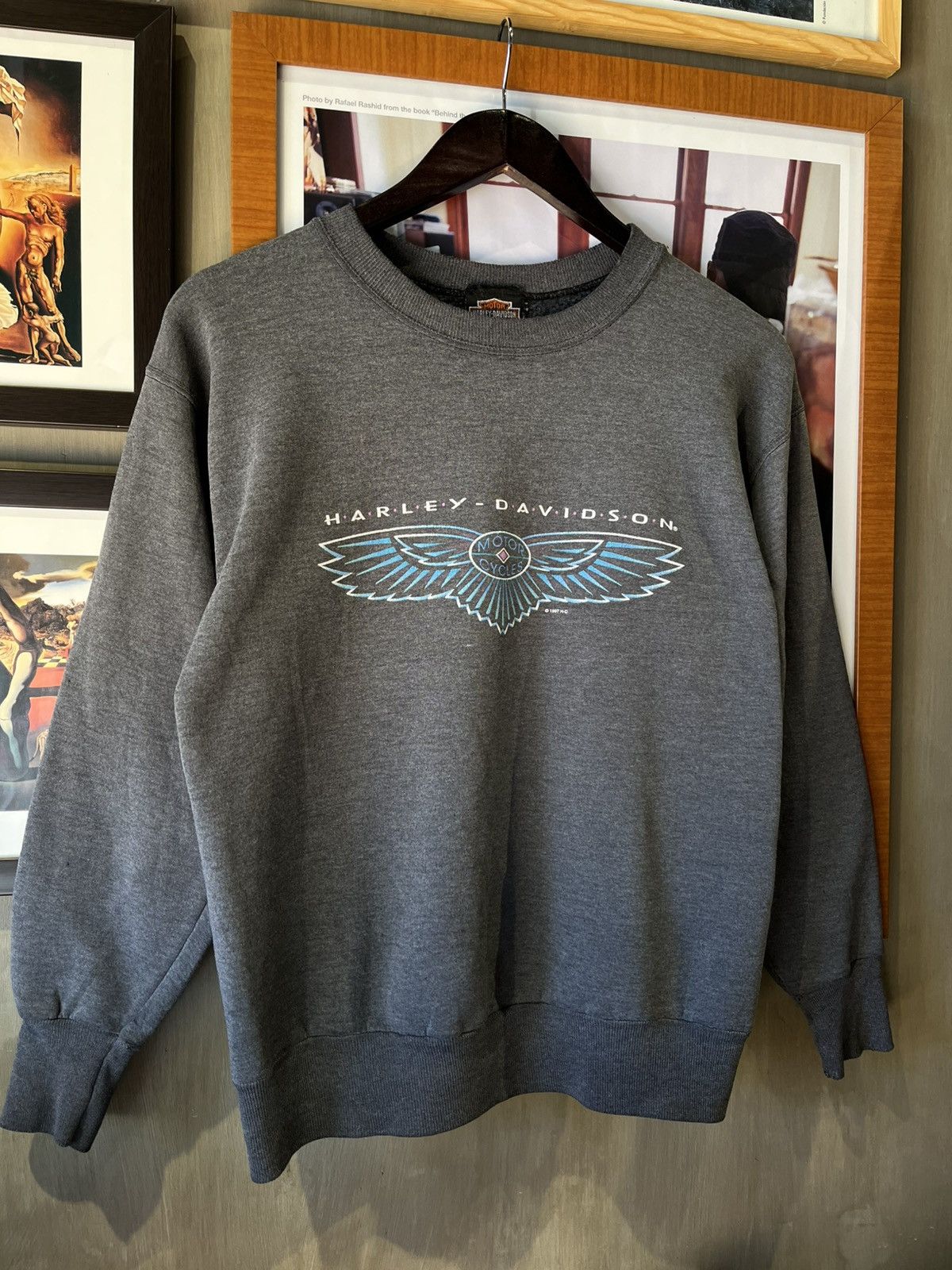 Harley Davidson × Vintage 1997 Harley Davidson Crewneck Size US S / EU 44-46 / 1 - 1 Thumbnail