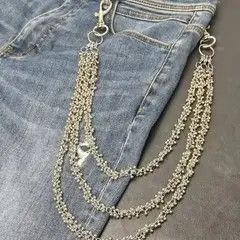 VIBE Bead Flower Three Tier Silvery Pants Chain Size ONE SIZE - 8 Thumbnail