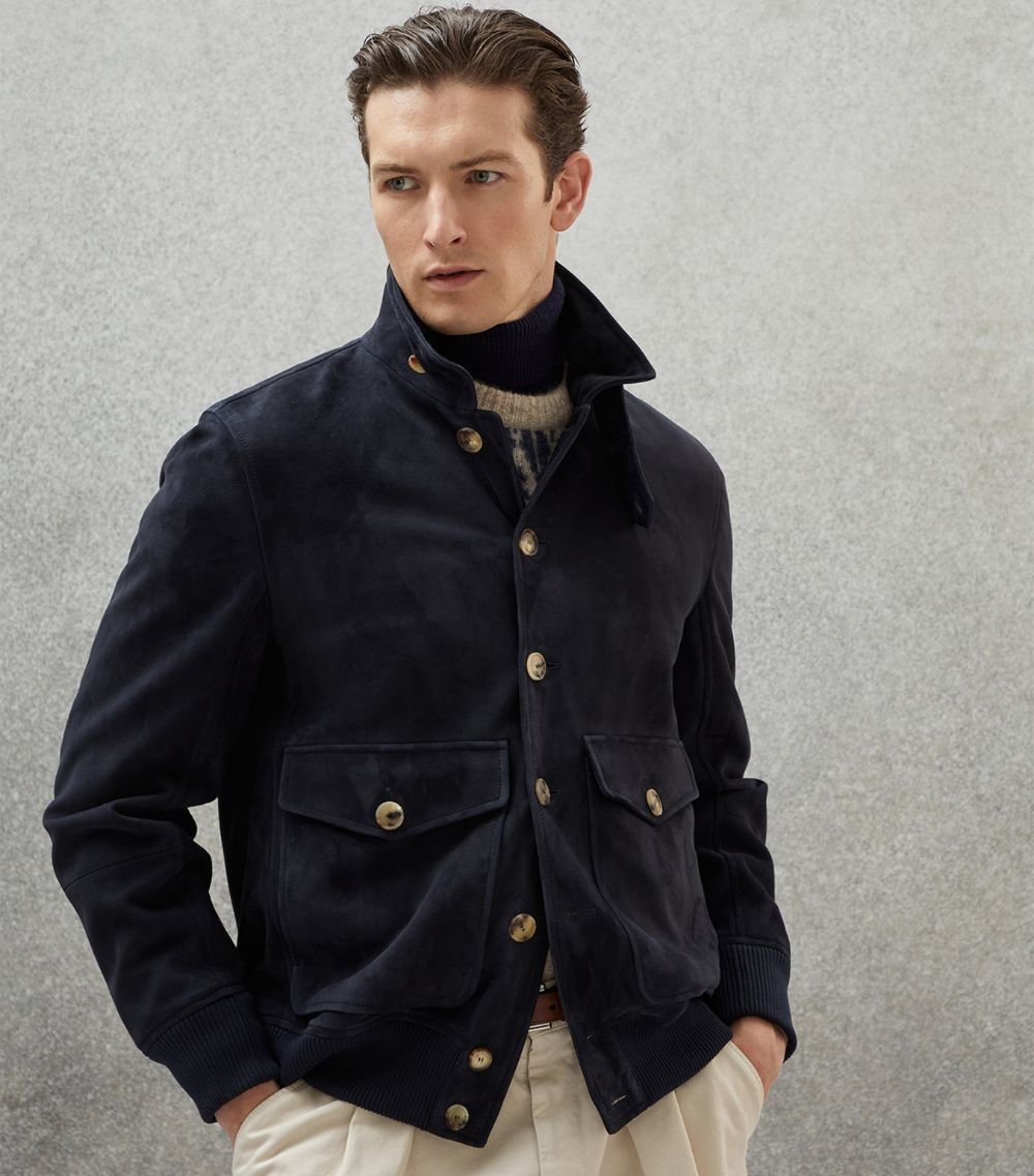 Brunello Cucinelli Jacket in Dark Blue Size US L / EU 52-54 / 3 - 2 Thumbnail