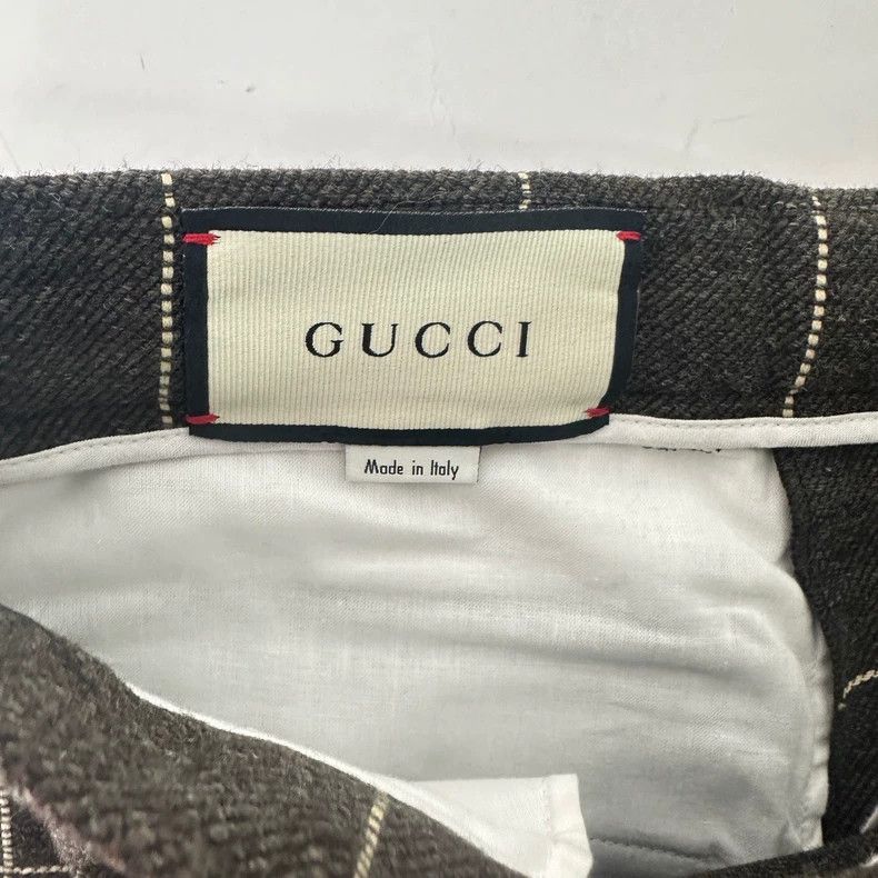 Gucci GucciPlaid pure wool high-order series suit trousers casual Size US 30 / EU 46 - 3 Thumbnail