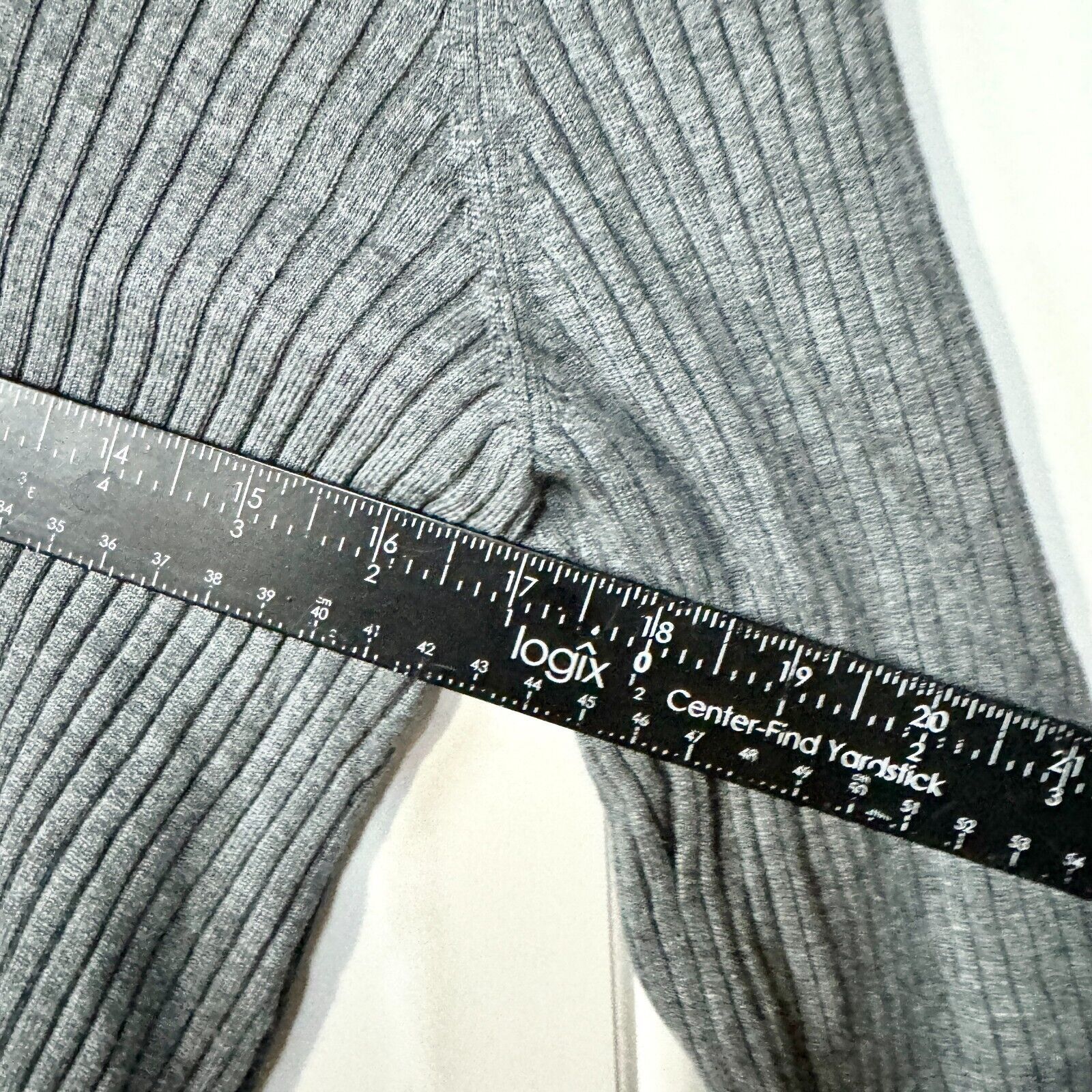 Alfani Alfani Dress Size M Black Grey Long Sleeve Crewneck Sweater Size M / US 6-8 / IT 42-44 - 4 Thumbnail