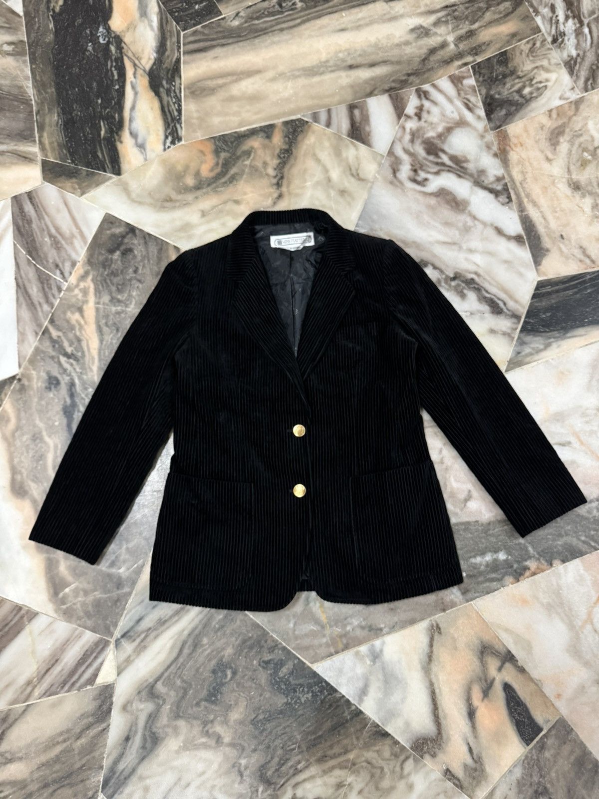 Piattelli Miss Piattelli Corduroy Velvet Blazer Jacket Size S / US 4 / IT 40 - 4 Thumbnail