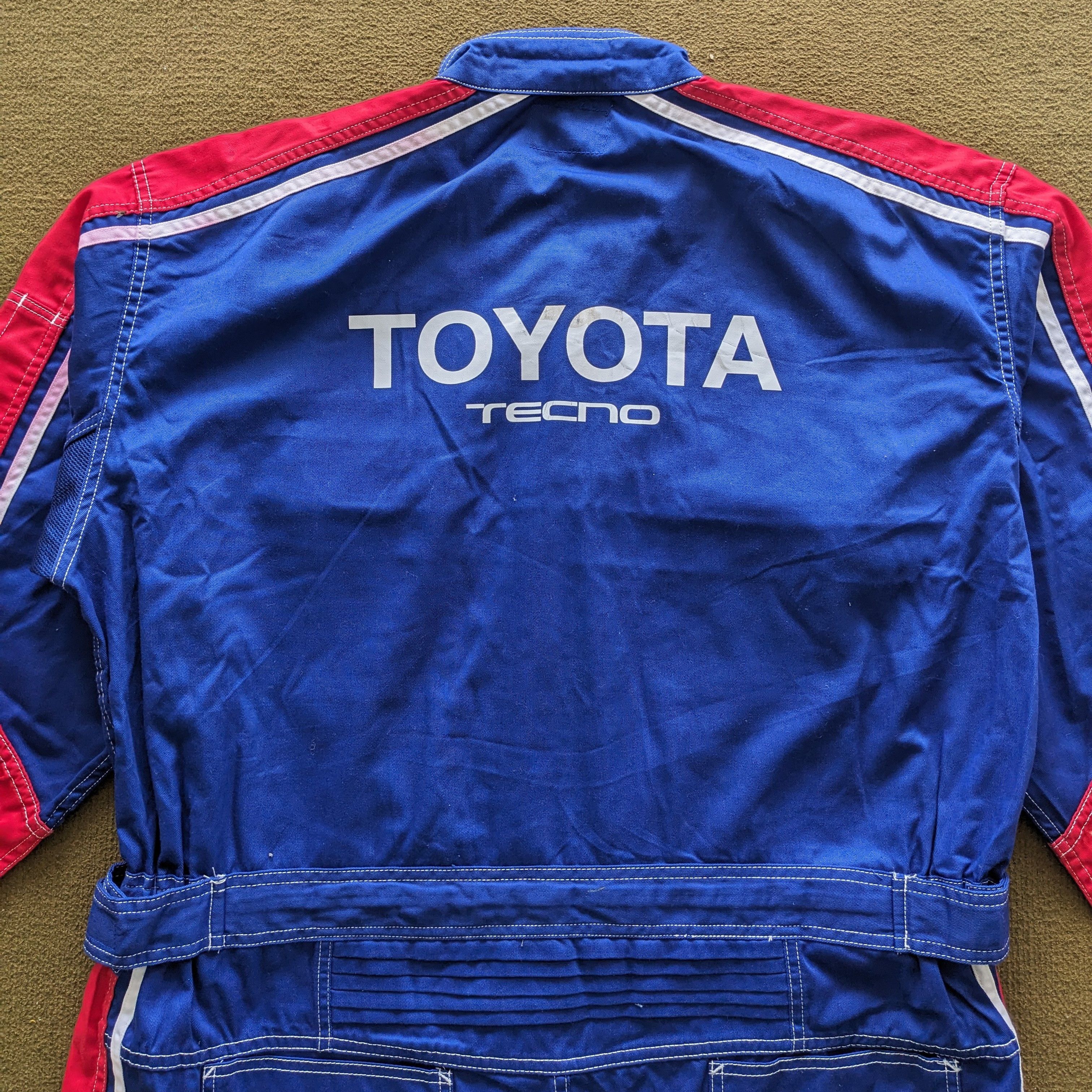Vintage Vintage TOYOTA Tecno Racing Coverall Workwear Jacket Size US XL / EU 56 / 4 - 2 Thumbnail