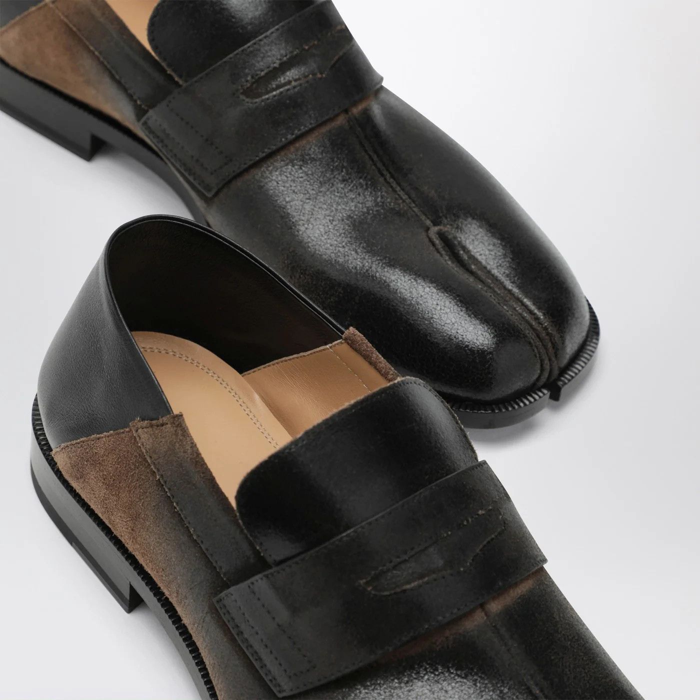 Maison Margiela o1d2blof0526 Tabi Loafers Shoes in Brown Size US 8 / EU 41 - 5 Thumbnail