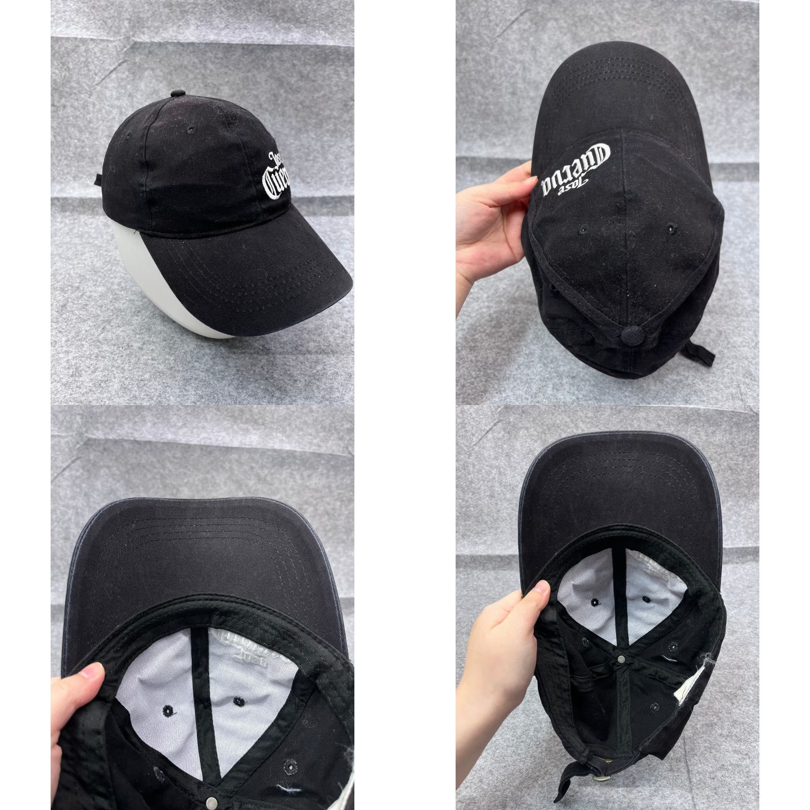 Vintage Jose Cuervo Hat Cap Baseball Cap One Size Adult Black 100% Cotton Twill Adjustable Lightweight Men Mens Black Hat/Cap Jose Cuervo Outdoor Tequila Size ONE SIZE - 8 Thumbnail