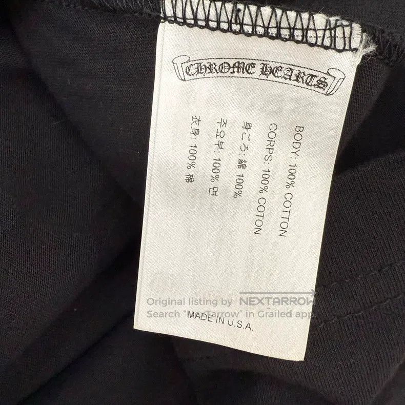 Chrome Hearts CHROME HEARTS Size XXL Black neckline printed long sleeves Size US XXL / EU 58 / 5 - 3 Thumbnail