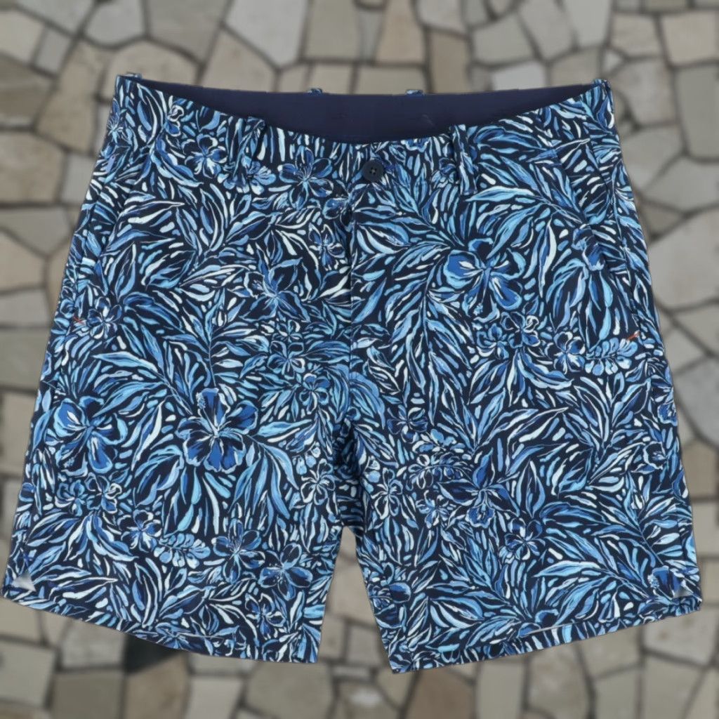 Tommy Bahama Tommy Bahama On Par Tropic Tee Golf Shorts Navy Blue Floral Men's 32 Size US 32 / EU 48 - 1 Thumbnail