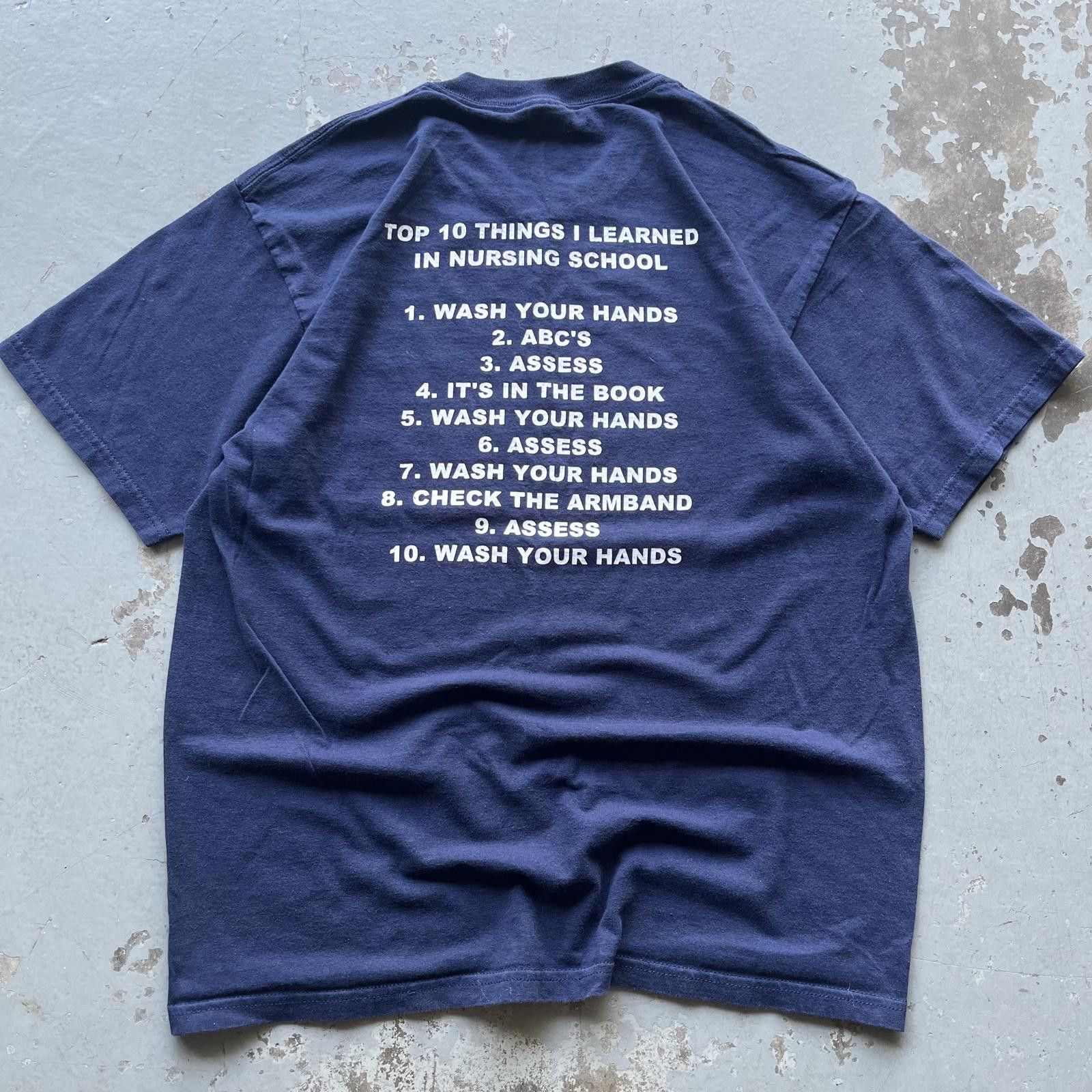 Gildan × Vintage Vintage Y2K Things Learned In Nursing School Funny Ass Shirt Size US L / EU 52-54 / 3 - 2 Thumbnail