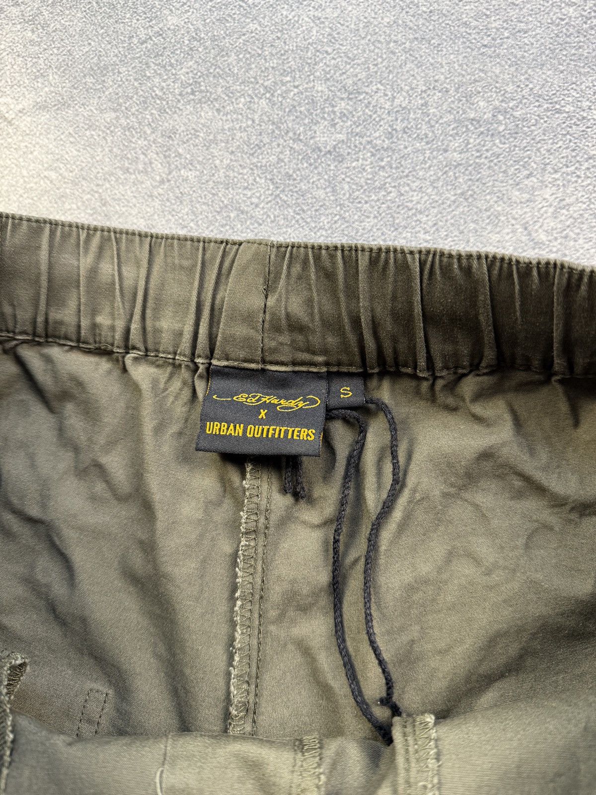 Ed Hardy Ed Hardy Pants Olive Logo Wide Leg Cargo Baggy Drill Size US 32 / EU 48 - 11 Thumbnail