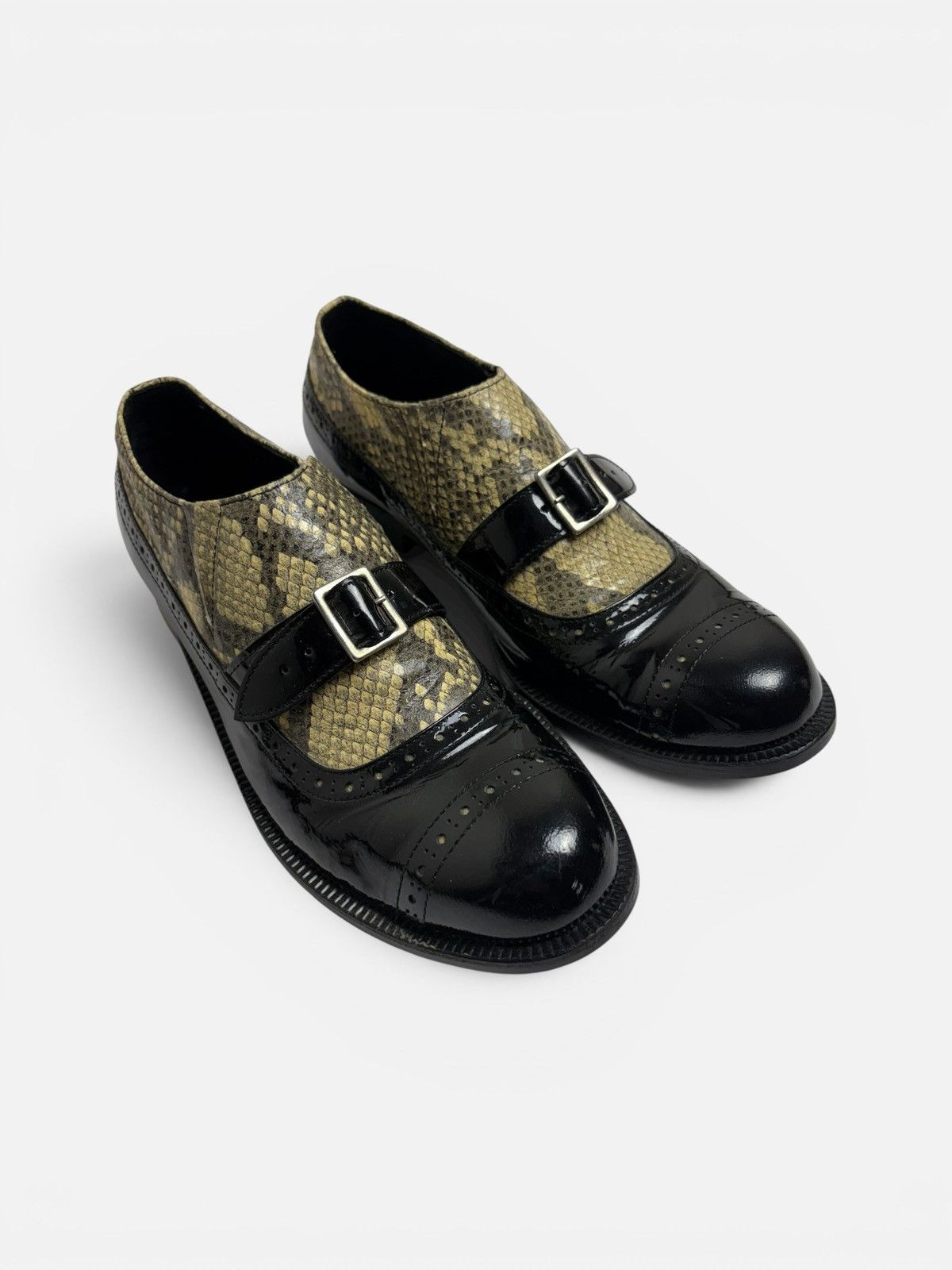 Comme des Garcons Comme des Garçons FW09 patent leather python shoes Size US 8.5 / IT 38.5 - 1 Thumbnail