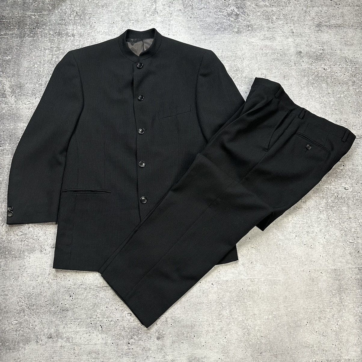 Kenzo Kenzo Homme Vintage Minimalist Wool Nehru Collar Suit Blazer Size 50R - 1 Thumbnail