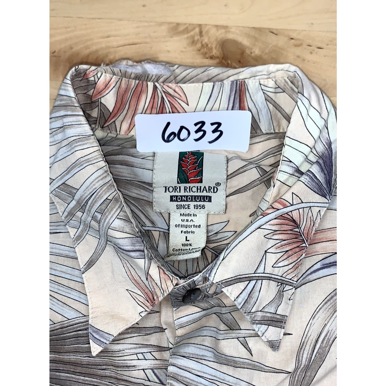 Tori Richard Tori Richard Honolulu Button-Up Shirt Floral Ivory L Men Short Sleeve Shirt Mens Size US L / EU 52-54 / 3 - 3 Thumbnail