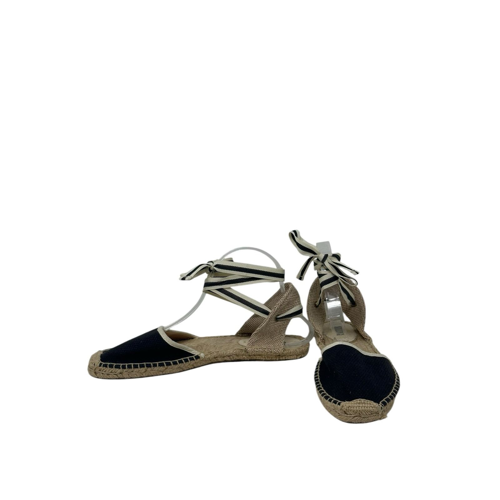 Soludos Soludos black canvas tie up espadrilles sandal shoes size 9 Size US 9 / IT 39 - 5 Thumbnail