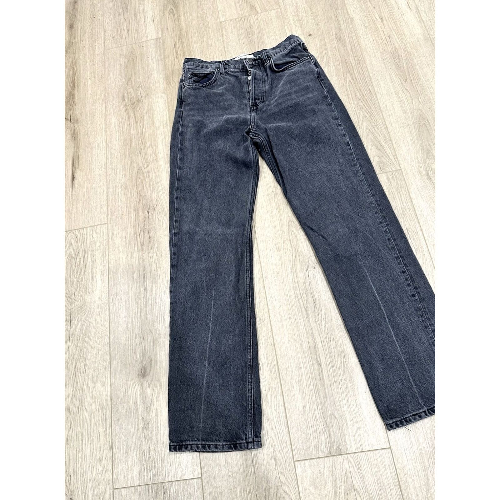 Reformation VINTAGE Reformation Jeans Straight Women's 28 Gray High Rise Cynthia Long Retro Size 28" / US 6 / IT 42 - 3 Thumbnail