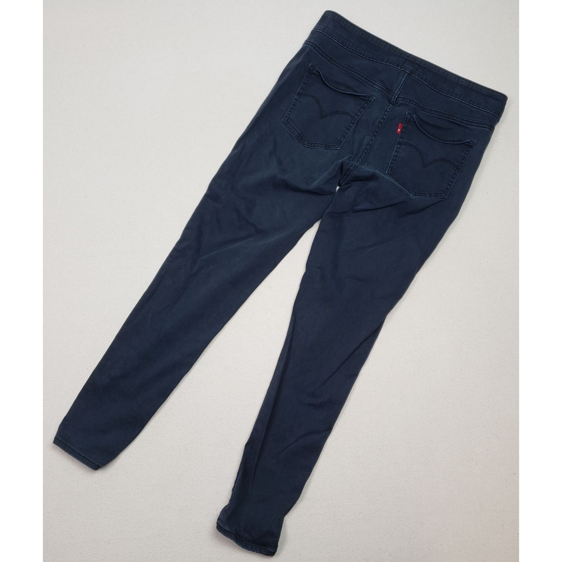 Levi's Levi's Women's Straight Leg Stretch Blue Denim Pants Size 30" / US 8 / IT 44 - 2 Thumbnail
