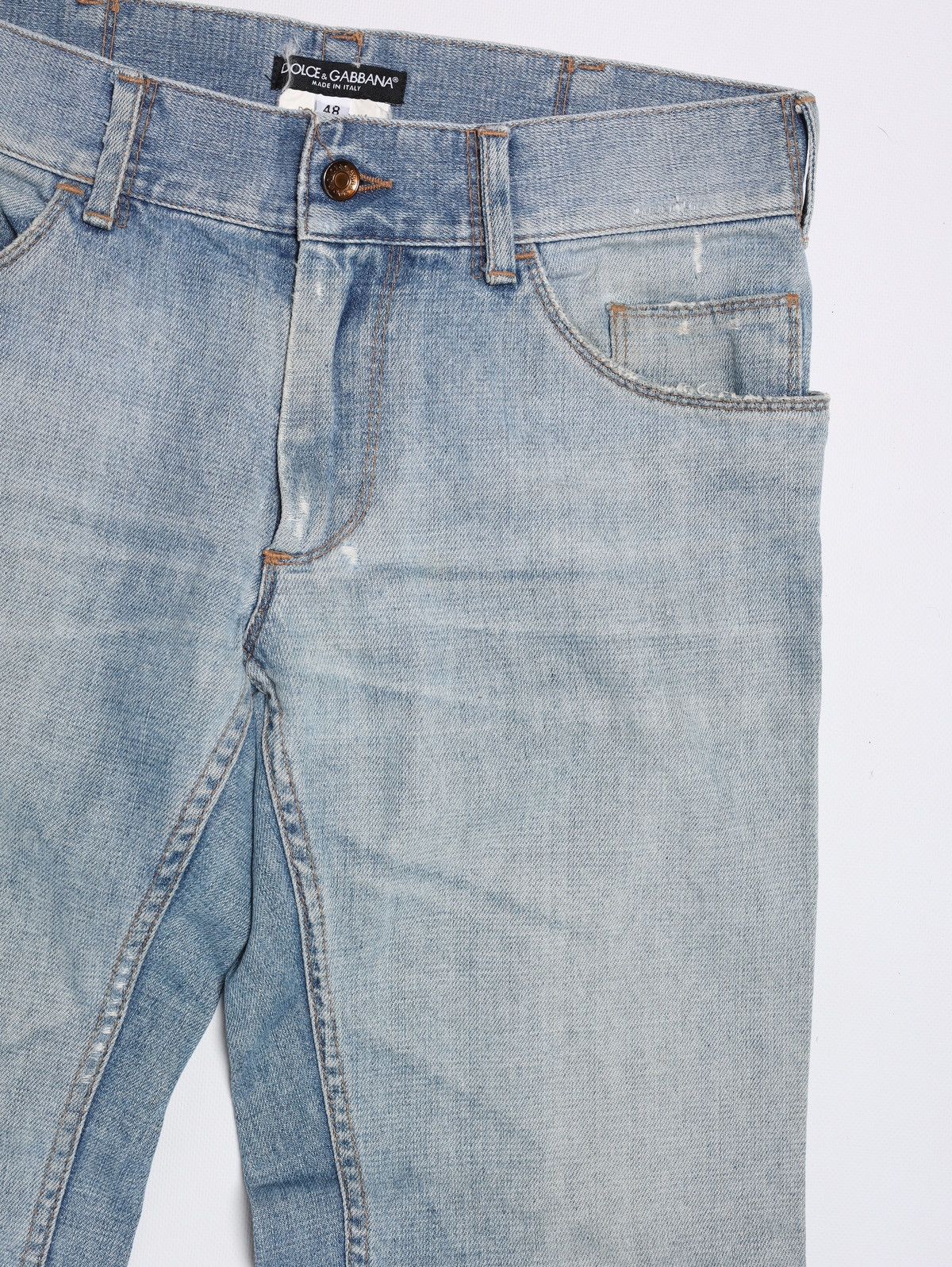 Dolce & Gabbana Dolce Gabbana Sky Blue Jeans Denim Pants Trousers Metal Logo Size US 32 / EU 48 - 4 Thumbnail