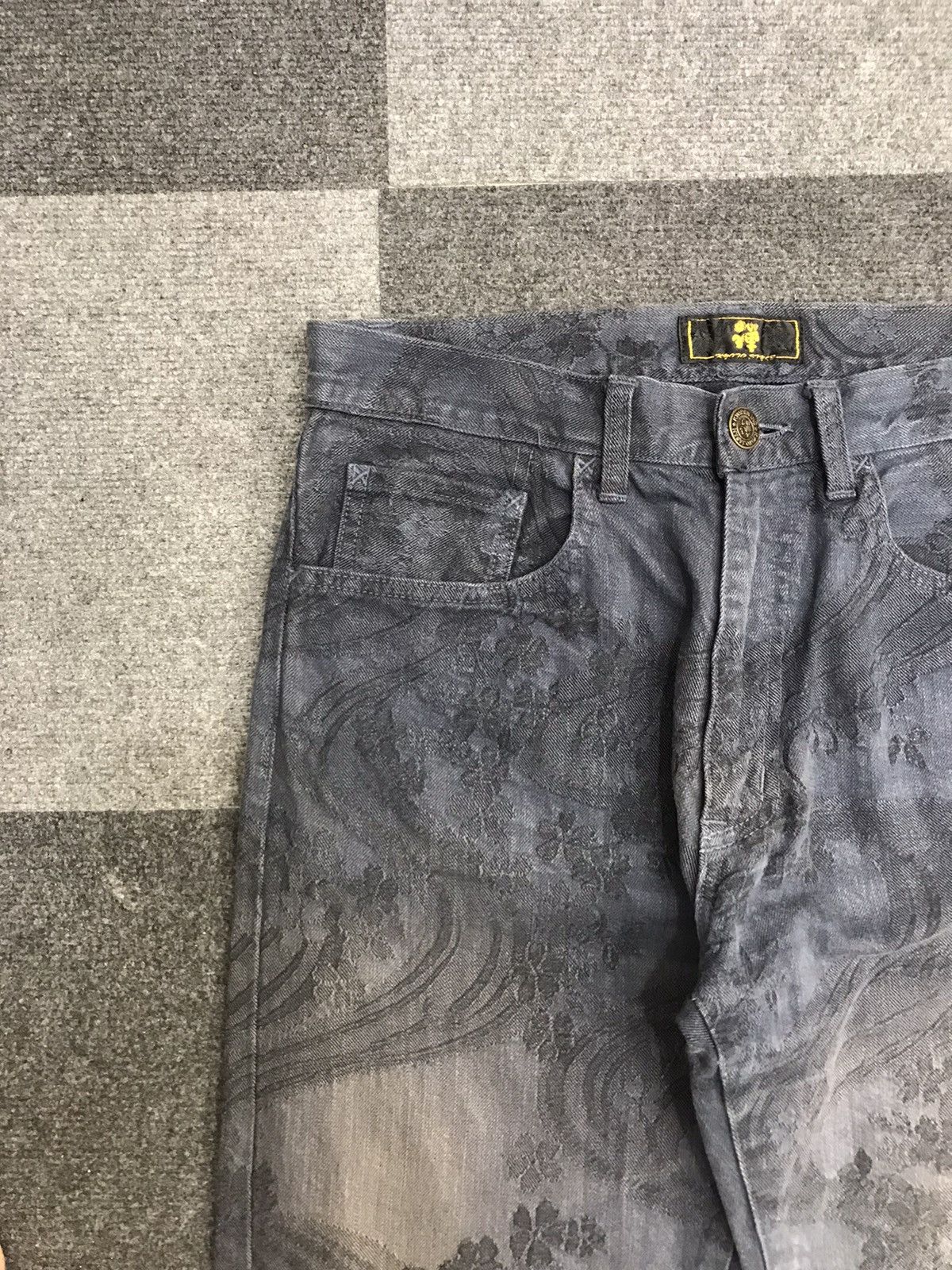 Japanese Brand Archival ZEN KYOTO Sakura Mural Jeans Size US 31 - 7 Thumbnail
