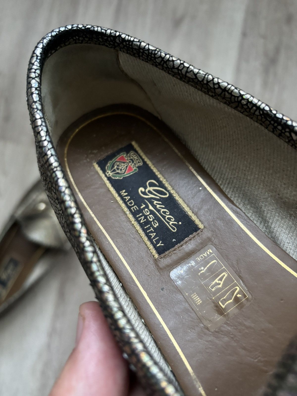 Gucci Gucci Multicolor Foil Leather Horsebit Loafers Women EU 39 Size US 8 / IT 38 - 20 Thumbnail
