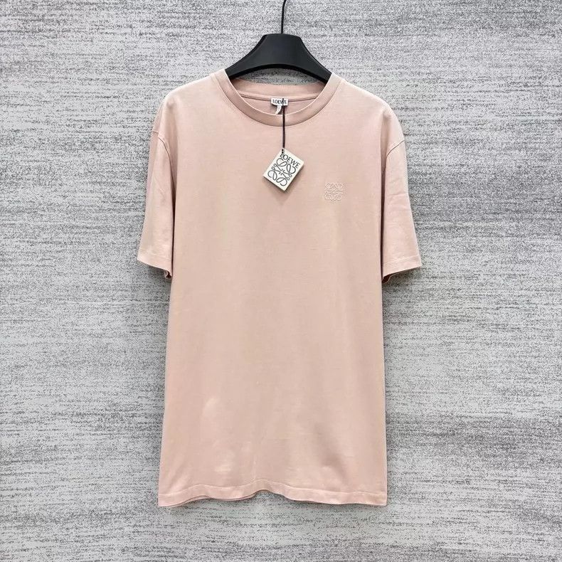 Loewe LOEWE Lotus pink embroidery logo basic short sleeve Size L / US 10 / IT 46 - 1 Thumbnail