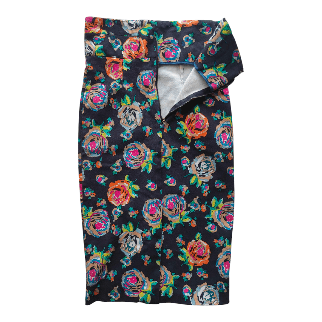 Other The Croquis Floral Pencil Midi Skirt Size 24" / US 00 / IT 34 - 2 Thumbnail