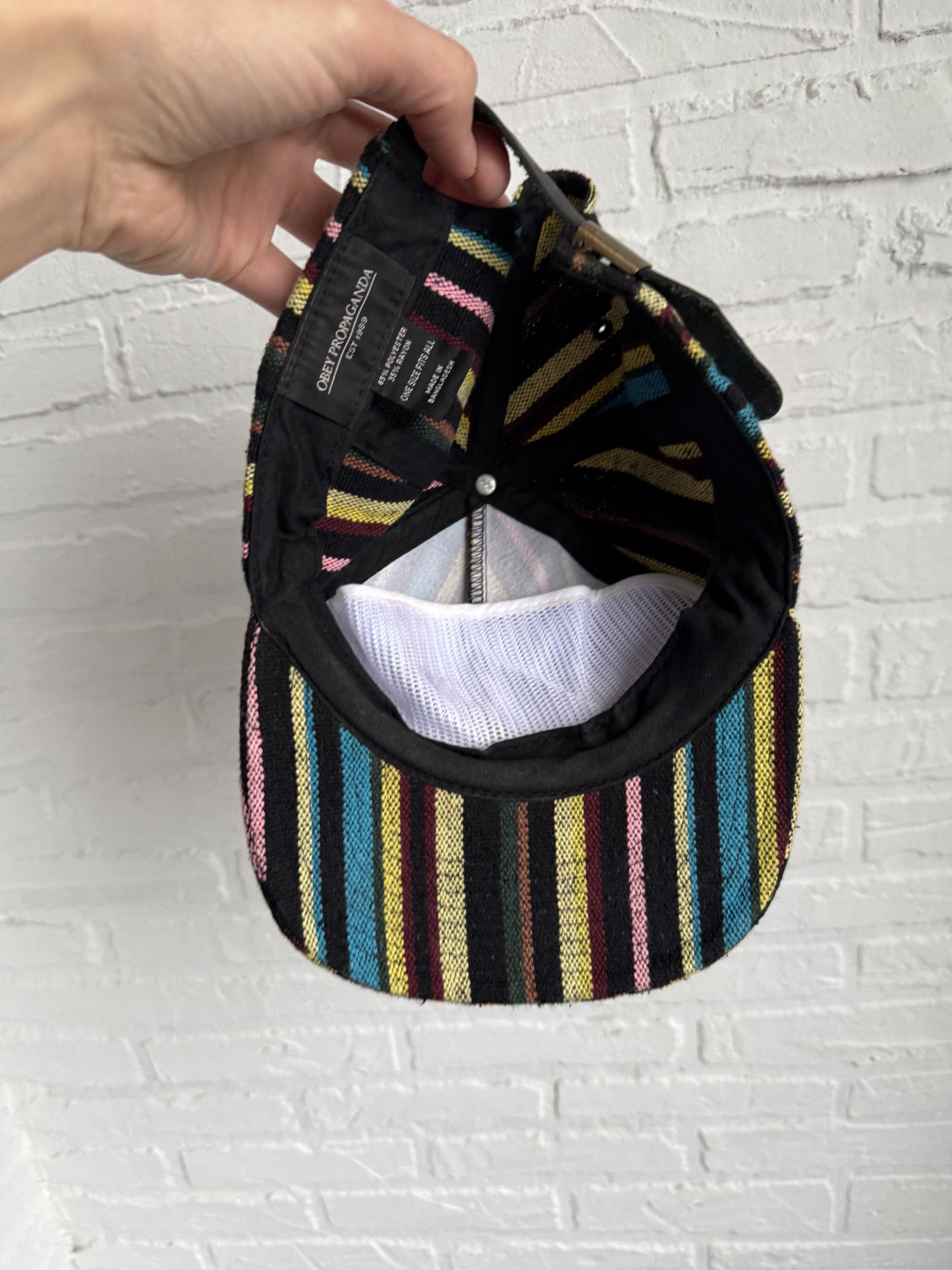 Obey Obey Propaganda striped multicolor cap Size ONE SIZE - 6 Thumbnail